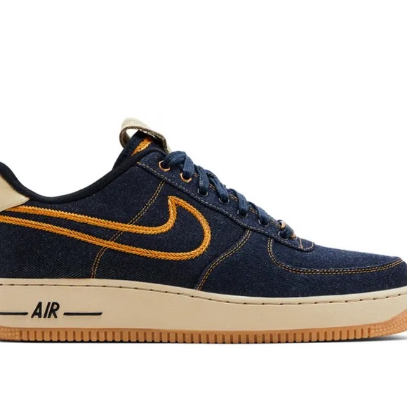 NWT 2011 Air Force 1 Low Premium ‘Denim’ Mens Size 11 - Picture 2 of 9